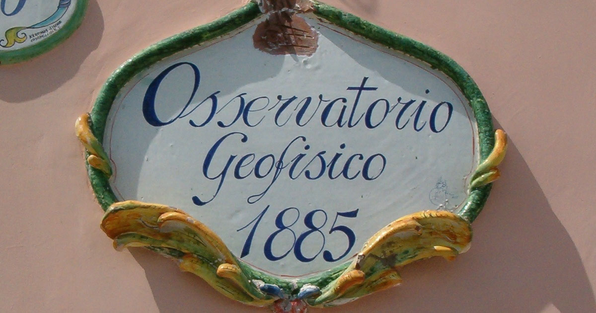 targa osservatorio geofisico casamicciola terme